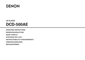 Denon DCD-500AE Mode D'emploi