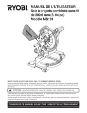 Ryobi MS181 Manuel De L'utilisateur