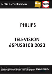 Philips 65PUS8108 2023 Mode D'emploi