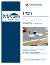 Monarch Specialties I 7211 Instructions D'assemblage