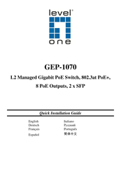 LevelOne GEP-1070 Guide D'installation Rapide