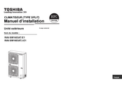 Toshiba RAV-SM1603AT-E1 Manuel D'installation