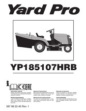 Yard Pro YP185107HRB Manuel D'instructions