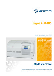 Sigma 6-16KHS Mode D'emploi