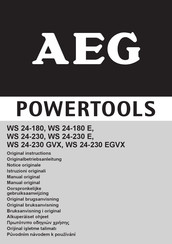 AEG WS 24-230 E Notice Originale