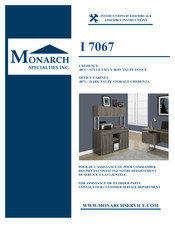 Monarch Specialties I 7067 Instructions D'assemblage