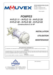 Mouvex H-FLO 25 Manuel D'installation