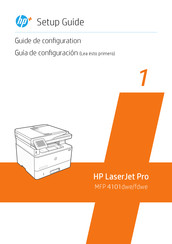 HP LaserJet Pro MFP 4101fdwe Guide De Configuration
