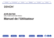 Denon AVR-S670H Manuel De L'utilisateur