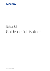 Nokia 8.1 Guide De L'utilisateur