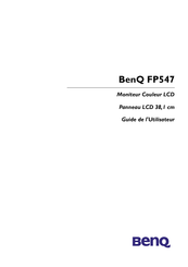 BenQ FP547 Guide De L'utilisateur