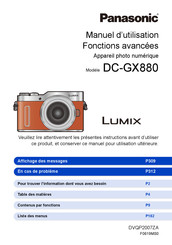 Panasonic LUMIX DC-GX880 Manuel D'utilisation