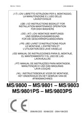 Lotus MS/9800 Livret D'instructions