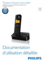 Philips D2001B Documentation D'utilisation Détaillée