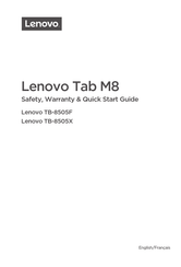 Lenovo TB-8505X Guide De Démarrage Rapide
