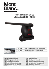 Mont Blanc Roof Bars Easy Go 03 Instructions De Montage