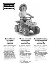 Fisher-Price POWER WHEELS Barbie N3460 Guide De L'utilisateur