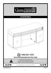 Twin-Star International ClassicFlame 26MMS9864 Instructions De Montage