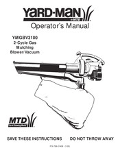 MTD Yard-Man YMGBV3100 Manuel De L'opérateur