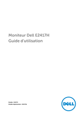 Dell E2417Hb Guide D'utilisation