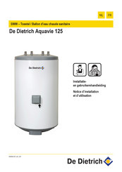 De Dietrich Aquavie 125 Notice D'installation Et D'utilisation