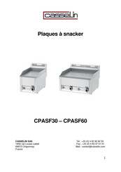 Casselin CPASF30 Mode D'emploi