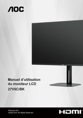 AOC 27V5C/BK Manuel D'utilisation