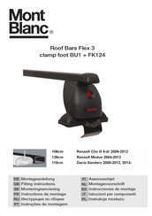 Mont Blanc Roof Bars Flex 3 Instructions De Montage