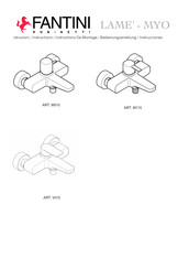 Fantini Rubinetti M115 Manuel D'installation