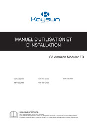 Kaysun S8 Amazon KMF-335 DN6S Manuel D'utilisation Et D'installation
