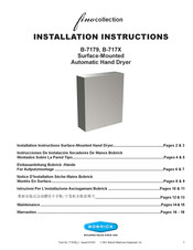 Bobrick B-7179 Instructions D'installation