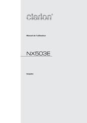 Clarion NX503E Manuel De L'utilisateur
