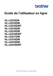 Brother HL-L6415DWT Guide De L'utilisateur En Ligne