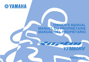 Yamaha Raptor Manuel Du Propriétaire