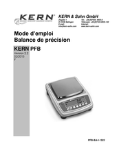 KERN PFB Série Mode D'emploi