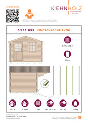 Kiehn-Holz KH 44-004 Instructions De Montage