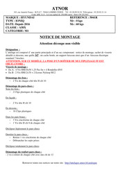 Atnor 5041R Notice De Montage
