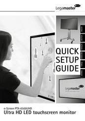 Legamaster e-Screen PTX-6500UHD Guide Abrégé