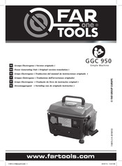 Far Tools GGC 950 Traduction De La Version Originale Du Mode D'emploi