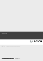 Bosch HCE853920F Mode D'emploi