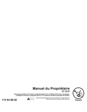 Husqvarna ST 327P Manuel Du Propriétaire