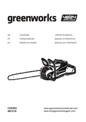 GreenWorks 48CS16 Manuel D'opérateur