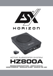 ESX HORIZON HZ800A Mode D'emploi