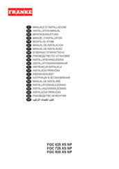 Franke FGC 925 XS NP Manuel D'installation