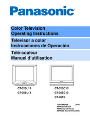 Panasonic CT-32SC13 Manuel D'utilisation
