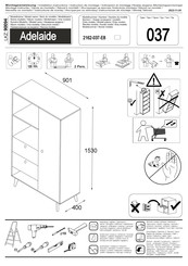 trendteam Adelaide 2162-037-E8 Instructions De Montage