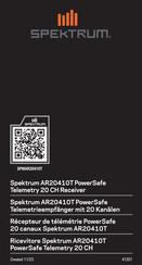 Horizon Hobby Spektrum PowerSafe AR20410T Instructions