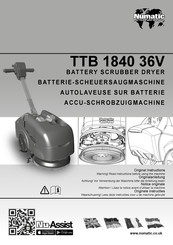 Numatic TTB 1840 36V Notice Originale