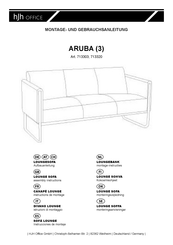 hjh OFFICE ARUBA 713303 Instructions De Montage Et D'utilisation