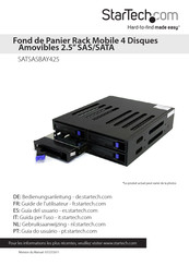 StarTech SATSASBAY425 Guide De L'utilisateur